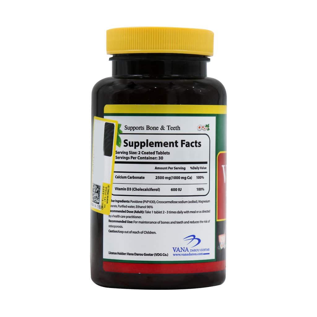 Norm-Life-Vana-Flex-Calcium-Vitamin-D3-Tabs کلسیم و ویتامین د3 وانا فلکس