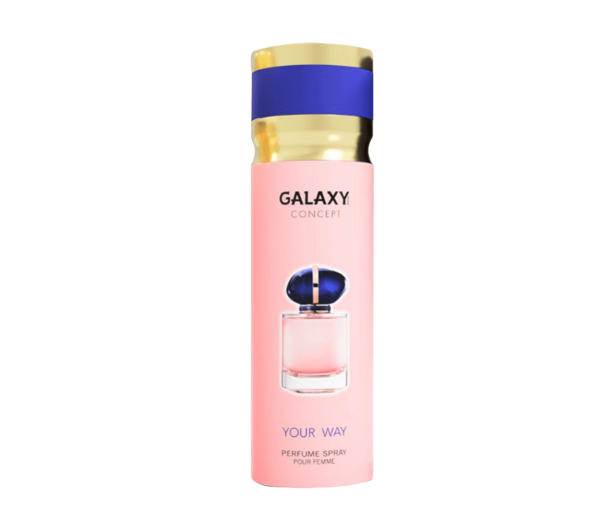 اسپری خوشبو کننده زنانه گالکسی GALAXY مدل YOUR WAY رایحه ادکلن مای وی