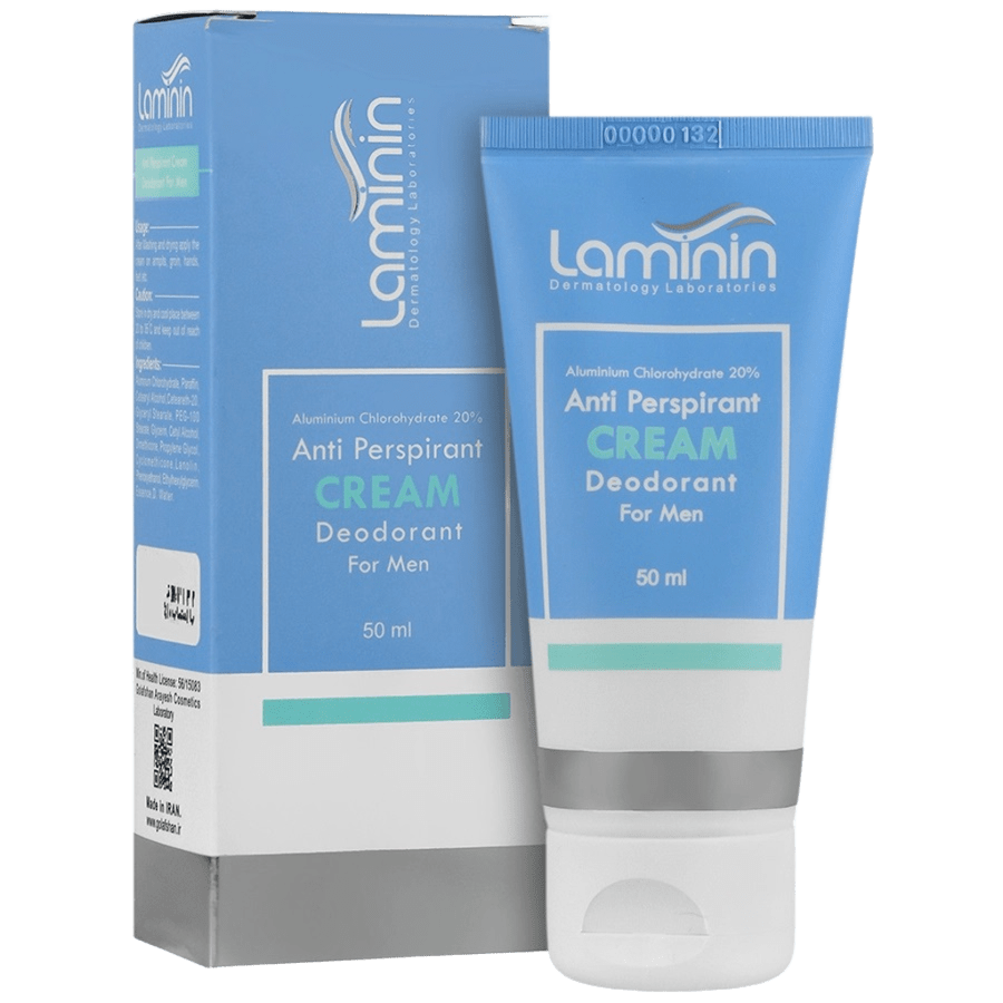کرم ضد تعریق دئودرانت آقایان لامینین کرم ضد تعریق دئودرانت آقایان لامینین ۵۰ میلی لیتر