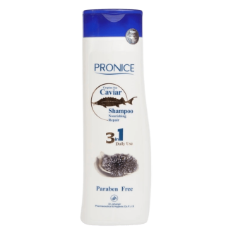 شامپو تغذیه کننده و ترمیم کننده خاویار پرونایس حجم 300 میلی لیتر