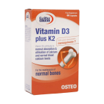 کپسول ویتامین D3 1000 پلاس K2 یوروویتال 60 عدد